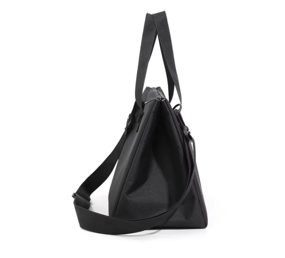 Large Capacity Single Shoulder Insulated Lunch Bag for Office Workers Oxford Cloth Hand-held Insulated Cooler Bags