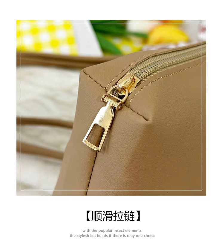Casual Simple PU Leather Polyester Magnetic Clasp Tote Bag New Bag Large Capacity Fashion Urban Simplicity Handbag
