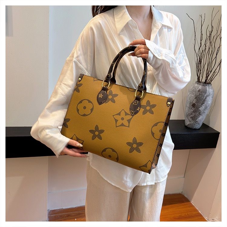 Women Big Handbag Hot Sale New Designer Women Genuine Cowhide Leather Shoulder Handbag Luxury Leather Tote Bags for Women