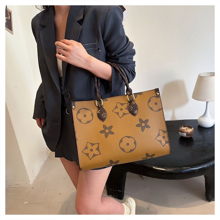 Women Big Handbag Hot Sale New Designer Women Genuine Cowhide Leather Shoulder Handbag Luxury Leather Tote Bags for Women