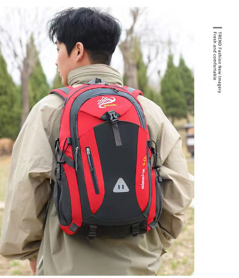 Large Capacity GPS Waterproof Features Multifunctional Outdoor Sports Backpack for School Hiking Mountaineering Fashion Zipper
