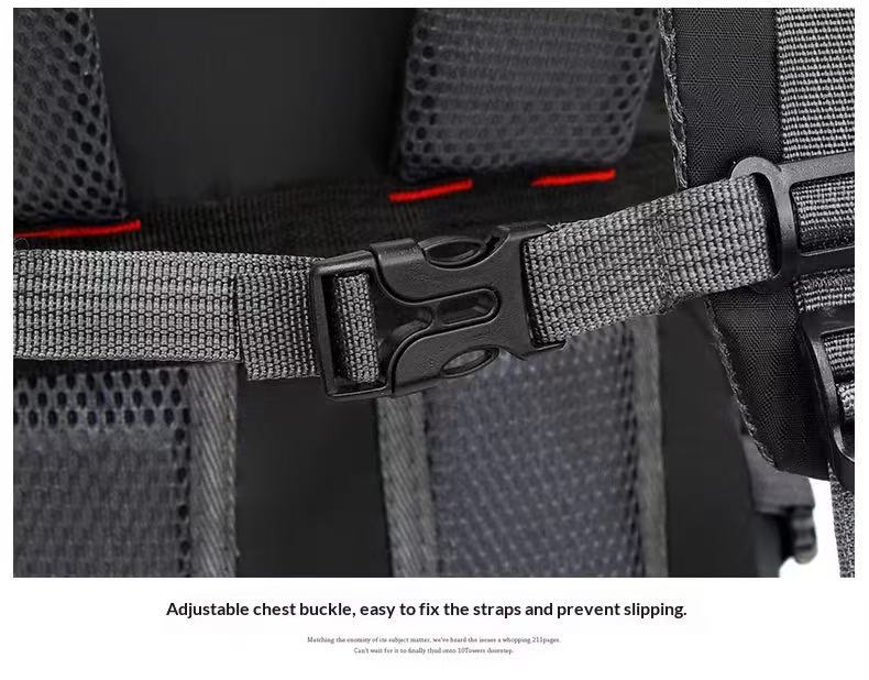 Large Capacity GPS Waterproof Features Multifunctional Outdoor Sports Backpack for School Hiking Mountaineering Fashion Zipper