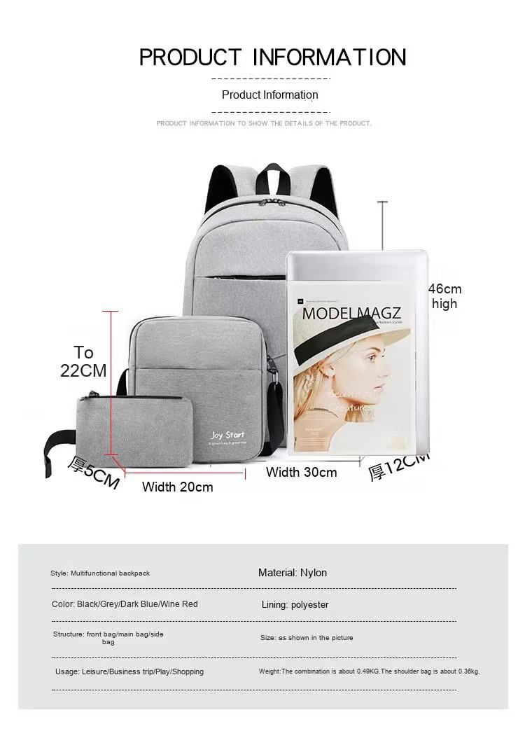 Wholesale School Students Backpack Waterproof School Bags for Laptop Backpack Set Computer Bag Set