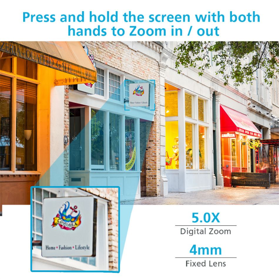 4K 8MP WiFi Surveillance Camera, Dual Lens, 4X Digital Zoom, AI Human Detect, ONVIF, Outdoor Security PTZ IP Cameras