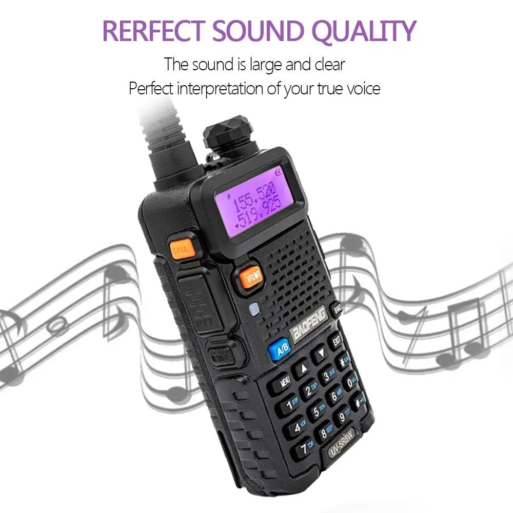 Baofeng Walkie Talkie UV 5R 5W 8W Dual Band Ham Two Way Radio Vhf Uhf FM Radio Handheld Transceiver Jagen 16KM