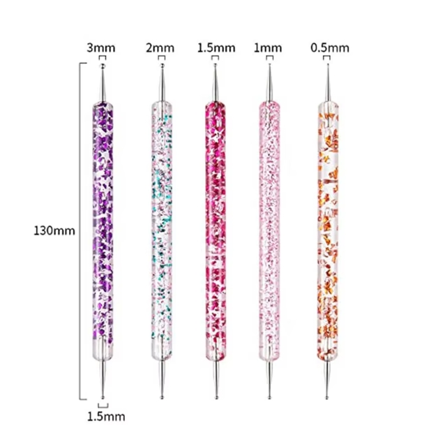 31Pcs Nail Art Brush Design Tip Painting Drawing Carving Dotting Pen FlatFan Liner Acrylic Gel UV Polish Manicure Tools