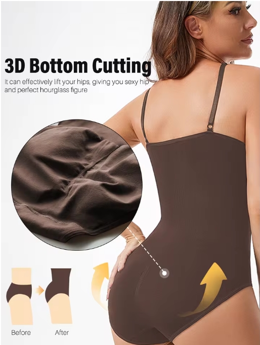 Women's Sexy Shapewear Seamless Slimming Butt Lifter Full Body Shaper Smooth Out Bodysuit Open Crotch High Elastic Body Suits