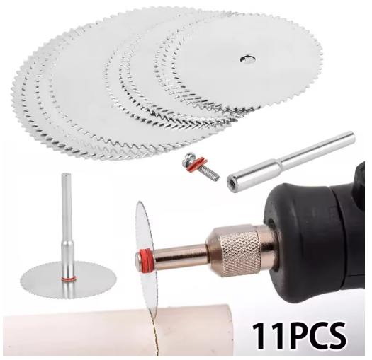 11PCS Micro Circular Saw Blade Accessory Electric Grinding Cutting Disc Metal Cutter Rotary Tool Electric Tool Wood Cut