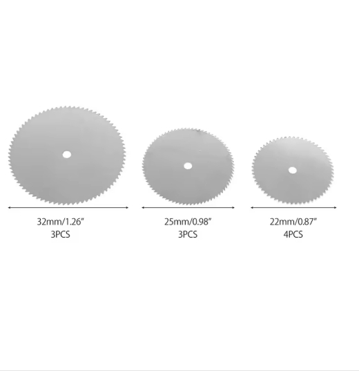 11PCS Micro Circular Saw Blade Accessory Electric Grinding Cutting Disc Metal Cutter Rotary Tool Electric Tool Wood Cut