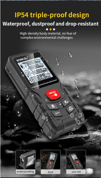 Snakol Laser Tape Measure 50M/70M/100M/120M Laser Distance Meter Rangefinder Profesional Digital Range Finder Ruler Test Tools