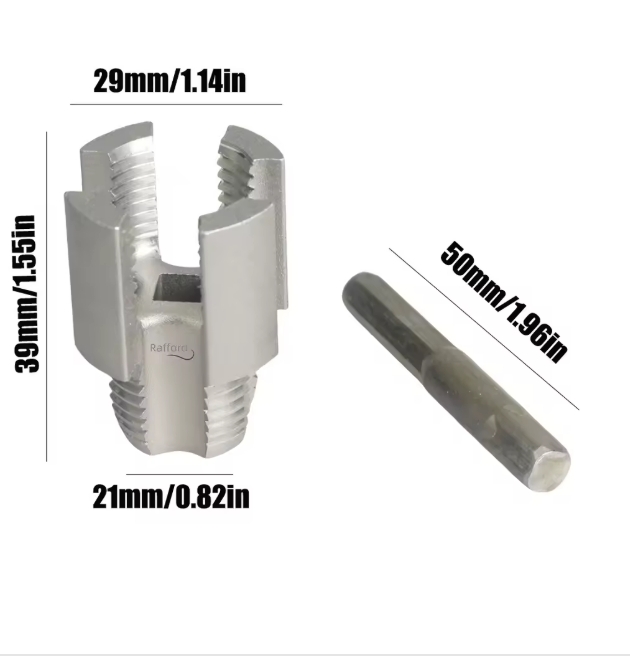 Integrated Internal and External Thread Pipe Threading Tool for 1/2-inch PPR Pipes, with Taps and Dies for Thread Cutting.