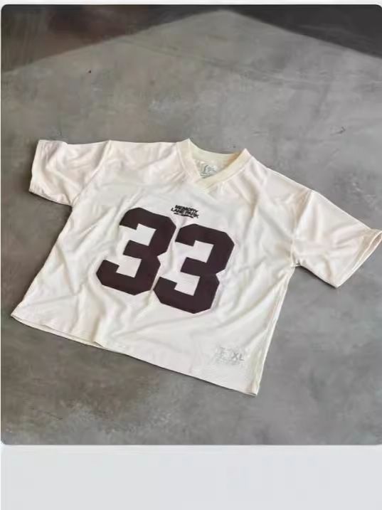 Y2K Retro Jersey Quick Dry Breathable Mesh T Shirt Men Women Street College Sports Wear Oversized Unisex Football Training Wear