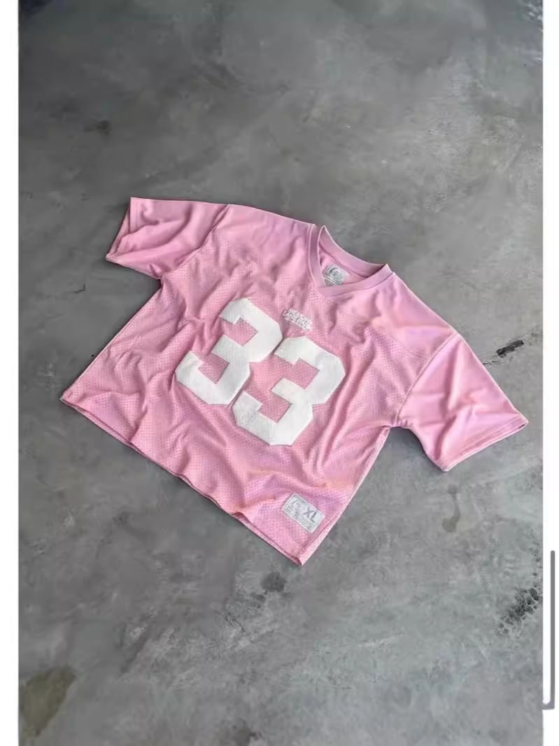 Y2K Retro Jersey Quick Dry Breathable Mesh T Shirt Men Women Street College Sports Wear Oversized Unisex Football Training Wear