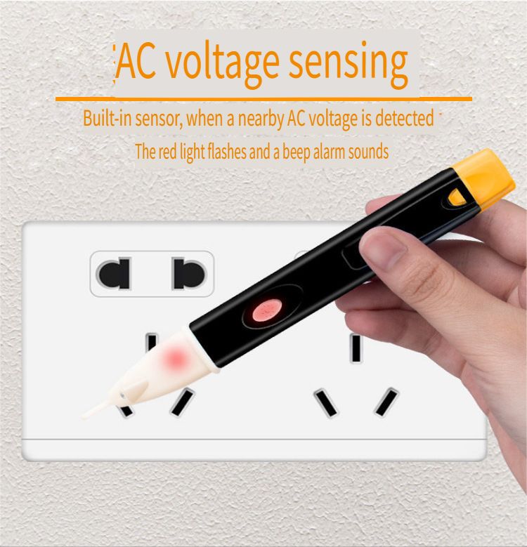 Voltage Detection Pen Electric Indicator LCD Sensor Socket Wall Non-contact Ac Voltage Detector Power Outlet Instrument 90-1000v