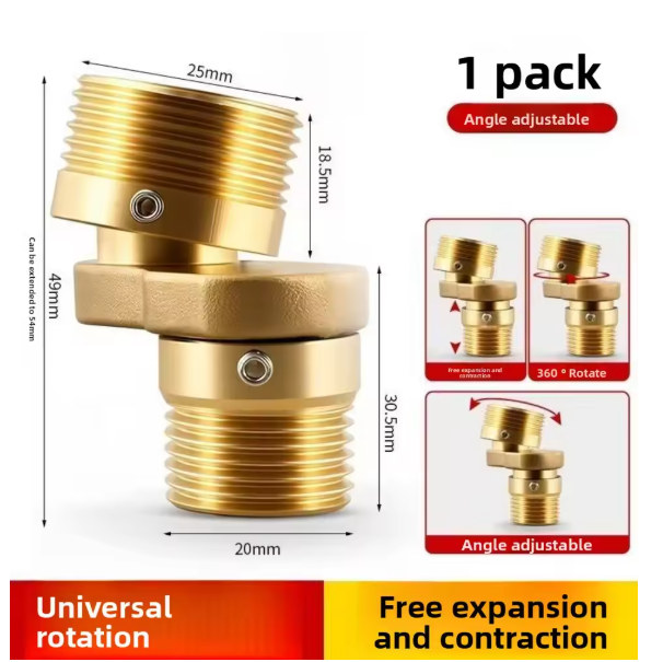 360 ° Adjustable Faucet Angled Curved Foot Eccentric Screw Corner Tap Adapter Kitchen Faucet Accessories