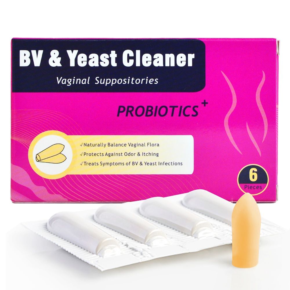 Bacterial Vaginosis (BV) Treatment, Yeast Cleaner Vaginal Suppository (6-Day Course)