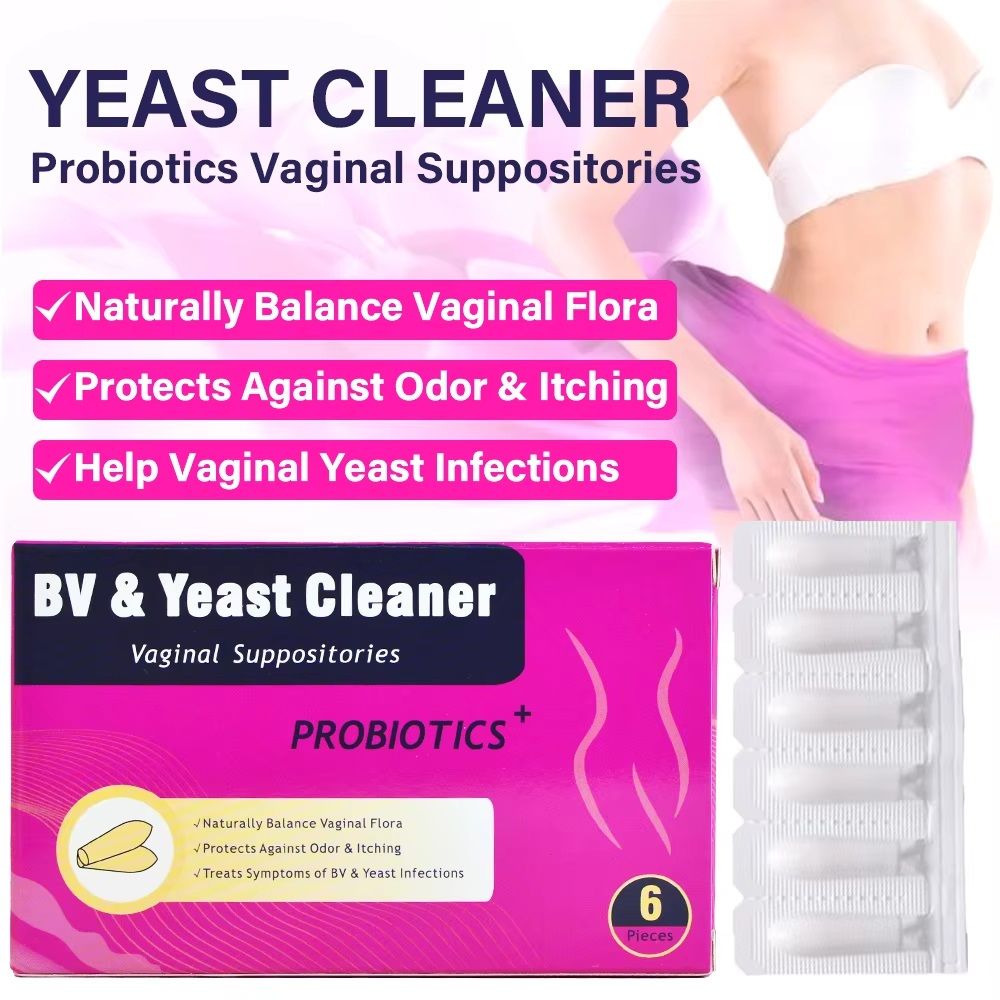 Bacterial Vaginosis (BV) Treatment, Yeast Cleaner Vaginal Suppository (6-Day Course)