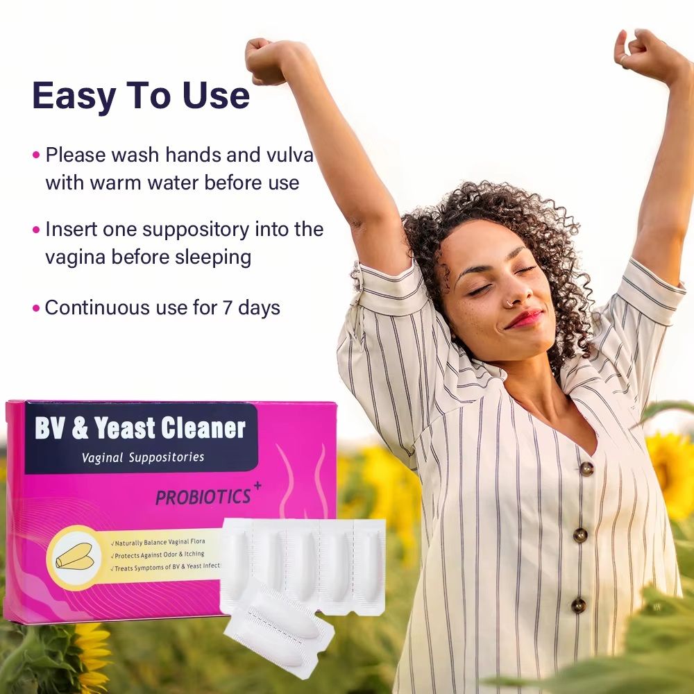 Bacterial Vaginosis (BV) Treatment, Yeast Cleaner Vaginal Suppository (6-Day Course)