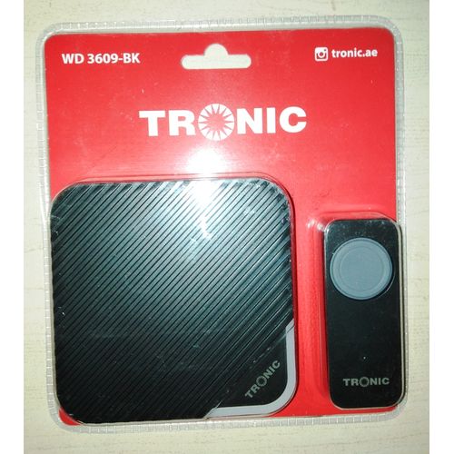 Tronic High Quality Wireless Push Button Doorbell for home/office (WD 3609-WH)