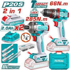 Total cordless combo kit brushless impact drill and impact  driver