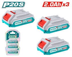 Total P20S Lithium-Ion
battery kit 2.0ah x 3