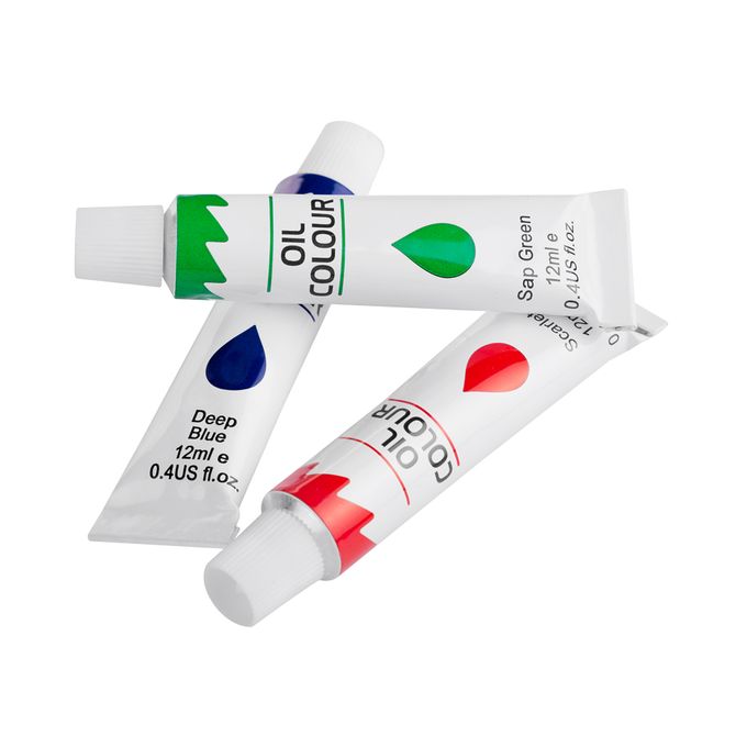 Oil Paint Pastel 12 Set For Canvas, Paper, Board Painting