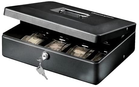 Cash Box with Lock and 2 Keys-12inch