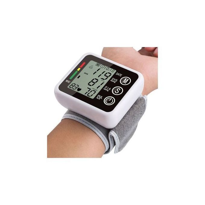 Jziki Digital Wrist Blood Pressure Monitor Cuff Check Machine Portable Clinical Automatic
