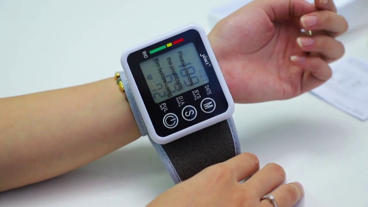 Jziki Digital Wrist Blood Pressure Monitor Cuff Check Machine Portable Clinical Automatic