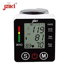 Jziki Digital Wrist Blood Pressure Monitor Cuff Check Machine Portable Clinical Automatic