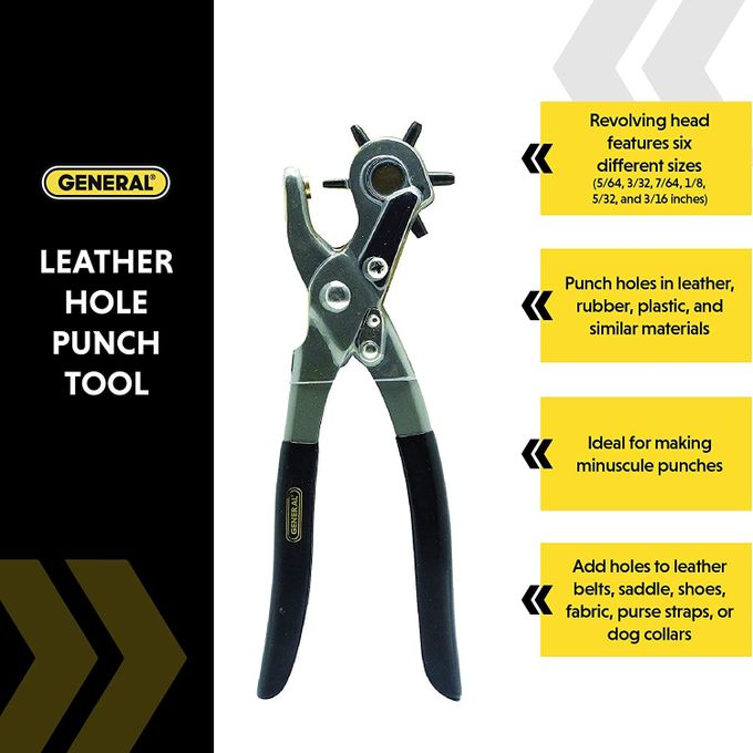 leather punch tools Hole Puncher Round Holes Professional Leather Hole Punch Tool For Belts Watch Shoe Bag Strap