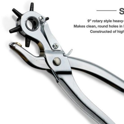 leather punch tools Hole Puncher Round Holes Professional Leather Hole Punch Tool For Belts Watch Shoe Bag Strap