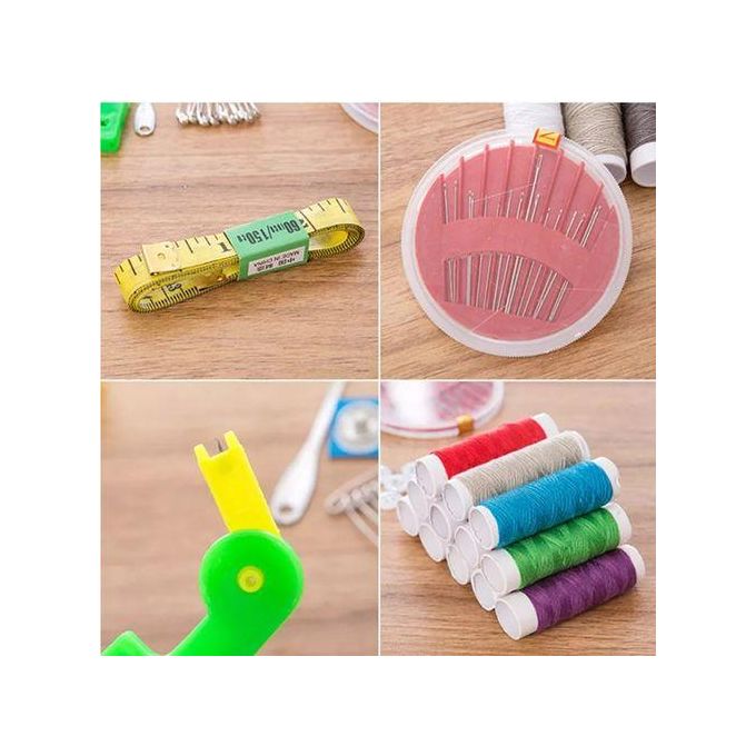 CBC 49pcs Sewing Accessories Portable Sewing Box Needle Thread Stitching Embroidery Craft Sewing Tools Supplies Set Kit