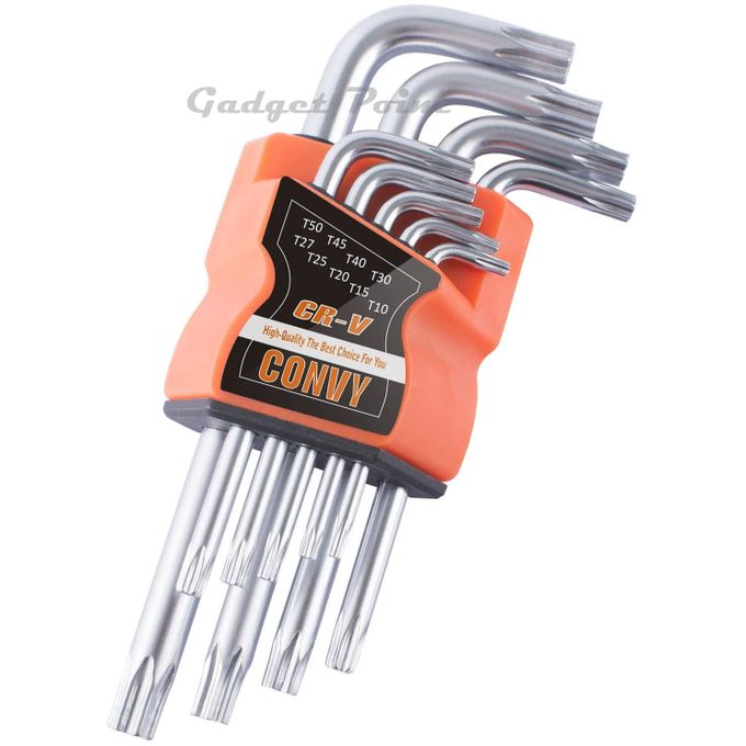 Torx Allen Key Wrench Set With Hole T10-T50 9PCs