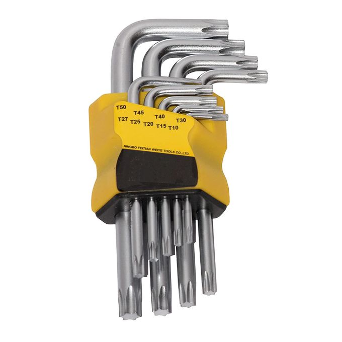 Torx Allen Key Wrench Set With Hole T10-T50 9PCs