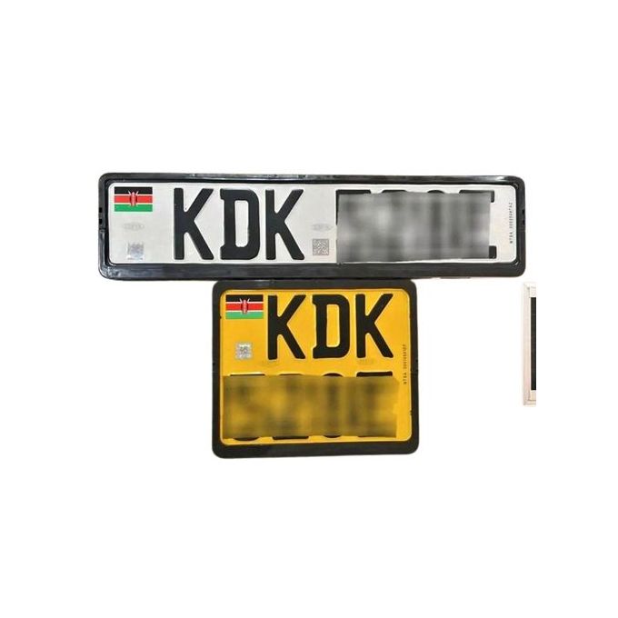 CARBON FIBER New Generation Number License Plates Holders SET NTSA