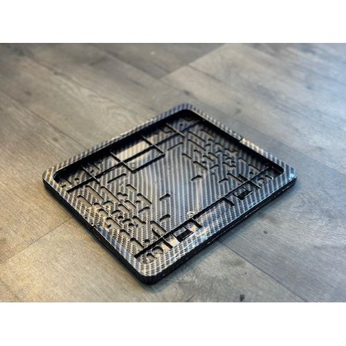CARBON FIBER New Generation Number License Plates Holders SET NTSA