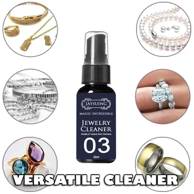 Jewelry Cleaner Cleaning Solution Anti-Tarnish Quick Jewellery Cleaning Spray, Concentrate Jewelry Cleaner Solution, Restores Shine and Brilliance to Jewelry, for Watch Diamond Silver Gold Jewelry Cle