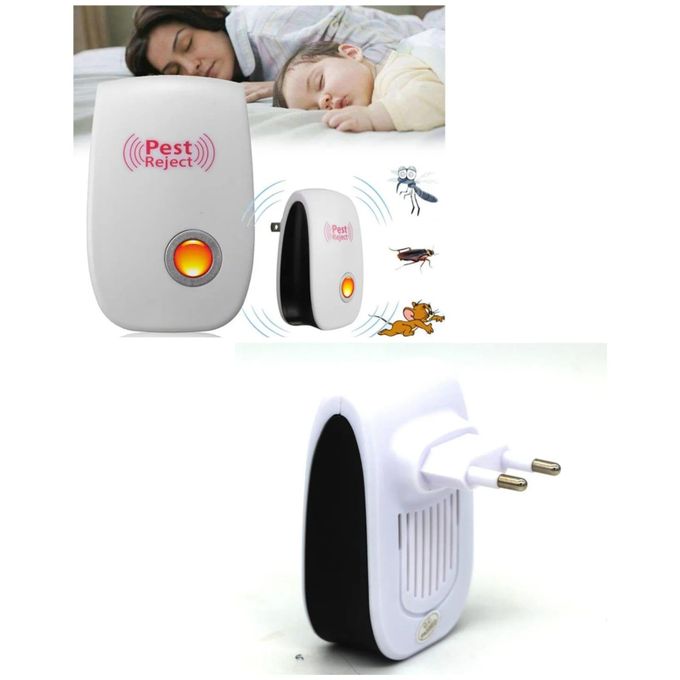Ultrasonic Electronic Pest Repeller with Night Light Insect Mosquito Killer Bug Zapper Non-toxic Safe Home Mosquito Repellent for Mice Mosquitoes Ants Spiders Cockroaches Repelling