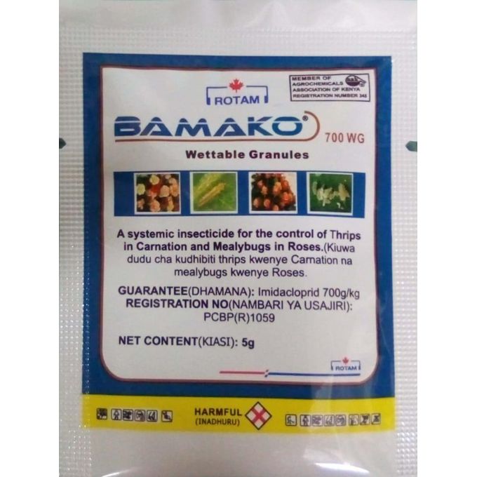 Bamako 700WG Insecticide  Systemic foliar insecticide