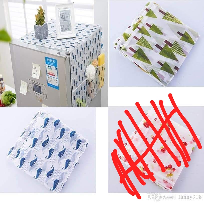 Fridge cover fabric organizer