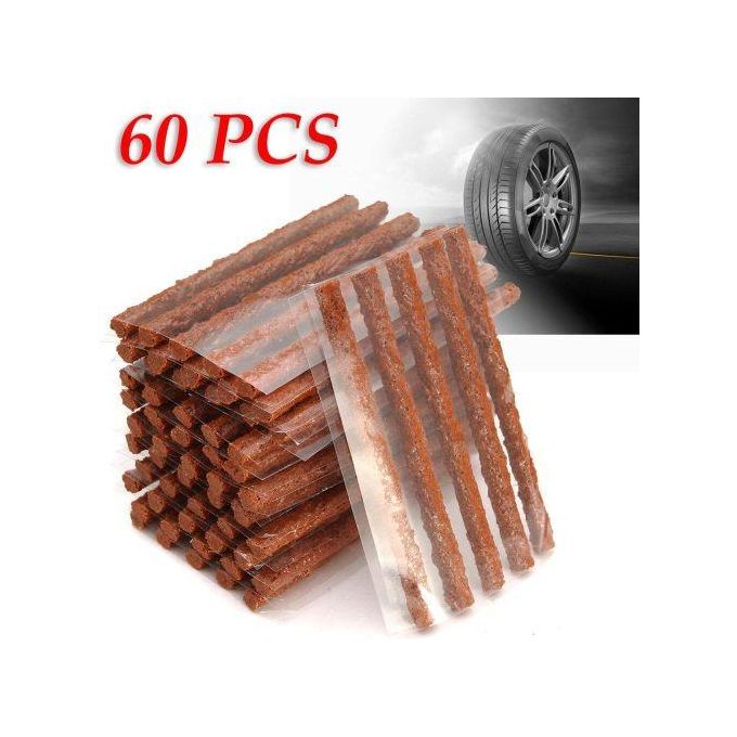 60Pcs Car Van Tyre Repair Tubeless Seal Strip Plug Tire Puncture Recovery Kit