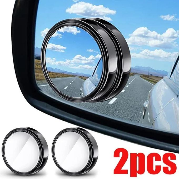 2 pcs Blind Spot Mirrors, Round HD Glass Convex 360° Wide Angle Side Rear View Mirror