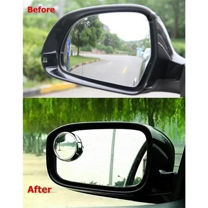 2 pcs Blind Spot Mirrors, Round HD Glass Convex 360° Wide Angle Side Rear View Mirror