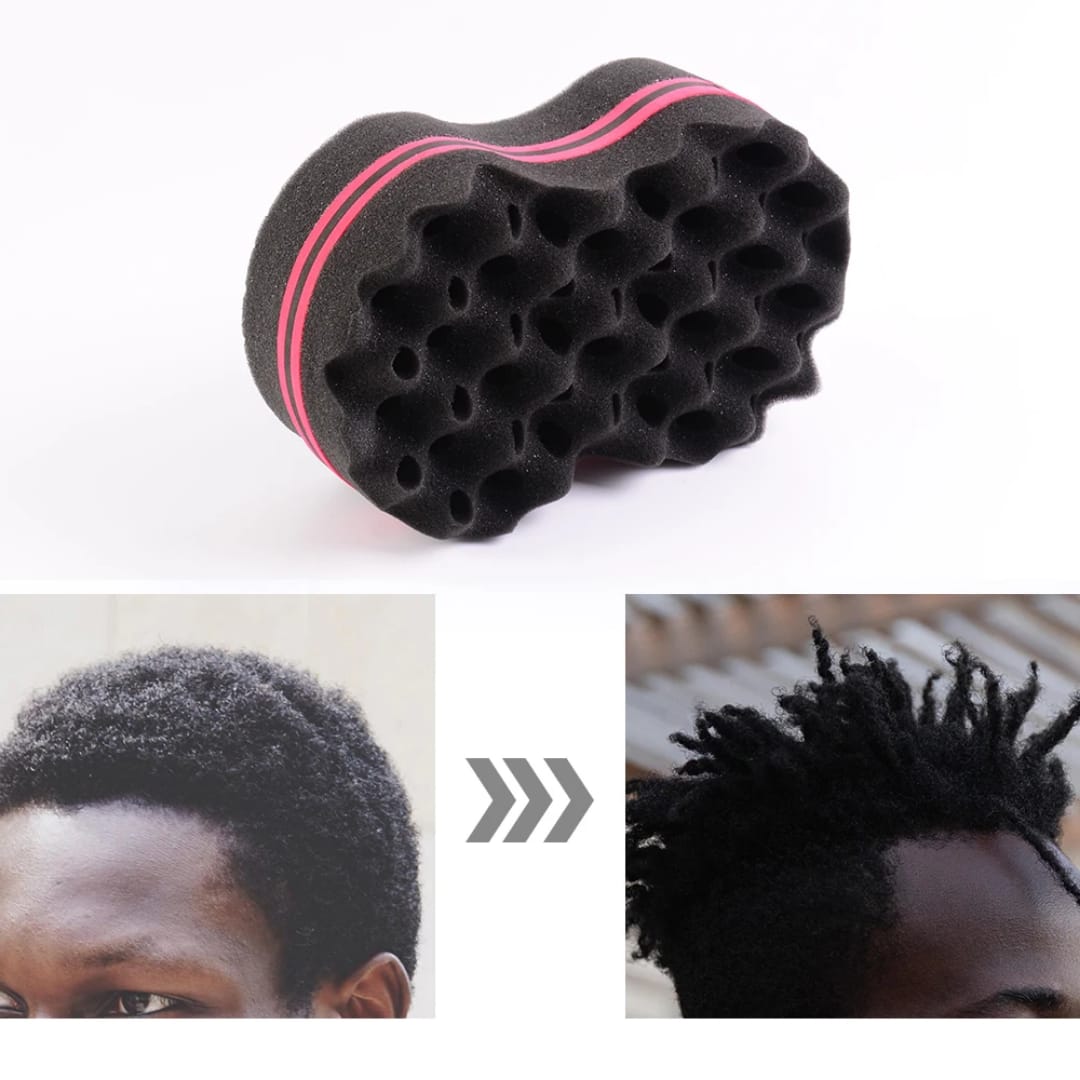 Hair Sponge  Beauty Magic Oval Curl Twist Coil Brush Sponge for Dreads Locking Dreadlocks Dreadlocs