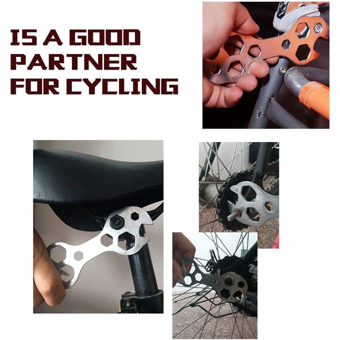 Bicycle Repair Spanner Wrench Tool  Multi Functional Flower Shaped Wrench Hexagonal Wrench