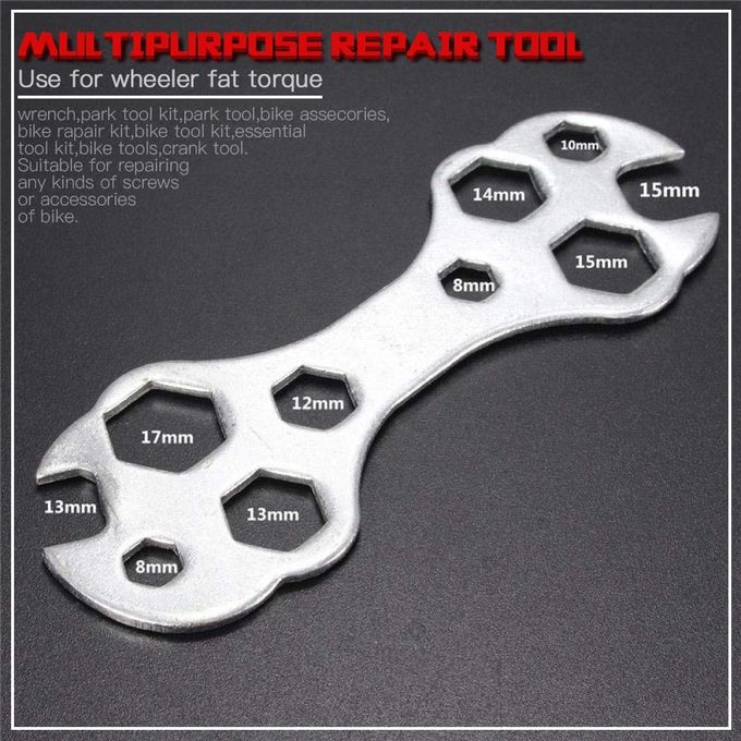 Bicycle Repair Spanner Wrench Tool  Multi Functional Flower Shaped Wrench Hexagonal Wrench