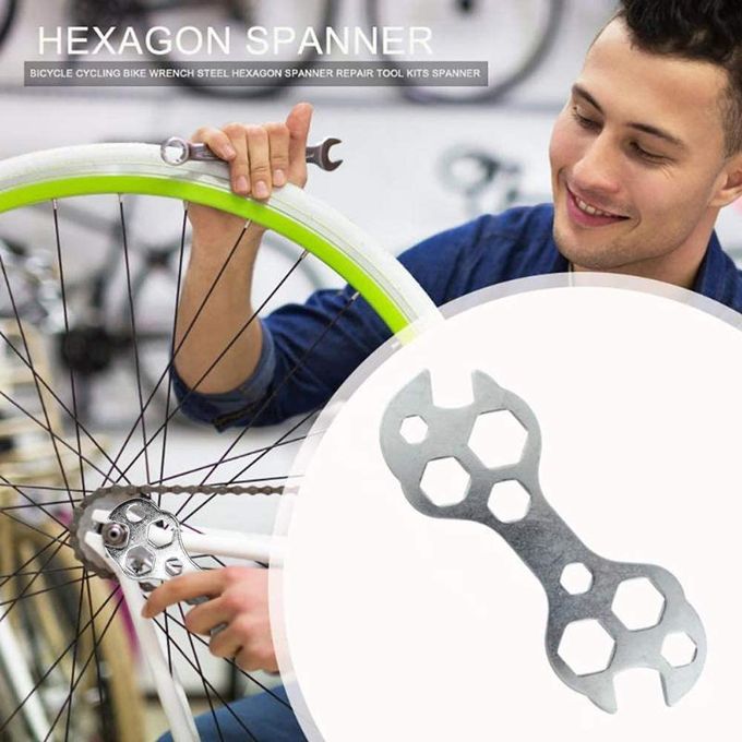 Bicycle Repair Spanner Wrench Tool  Multi Functional Flower Shaped Wrench Hexagonal Wrench