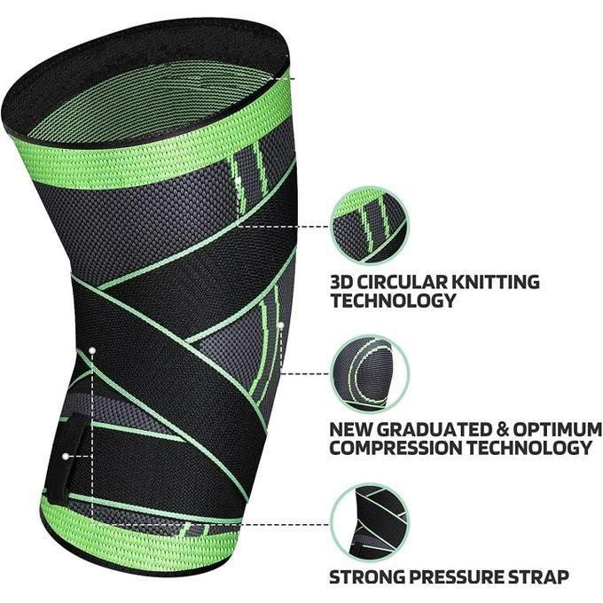 Knee Brace for Women & Men,Compression Adjustable Knee Sleeve with Straps,Knee Support for Pain Relief-a pair