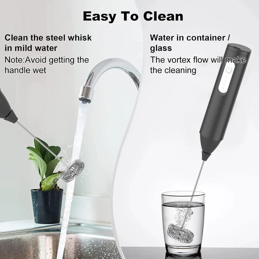 Cappuccino Maker Mini Milk Frother Usb Rechargeable 3 Foam Maker